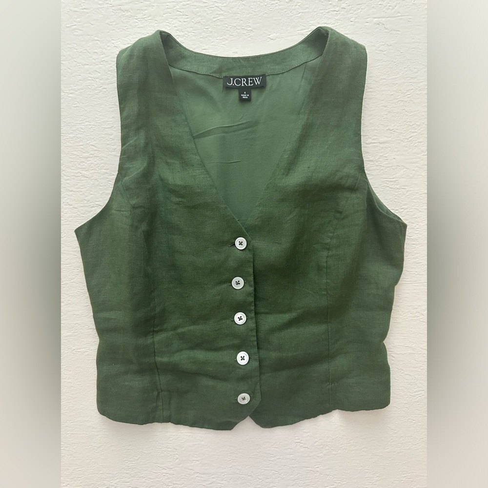 Jcrew slim fit Linen Vest